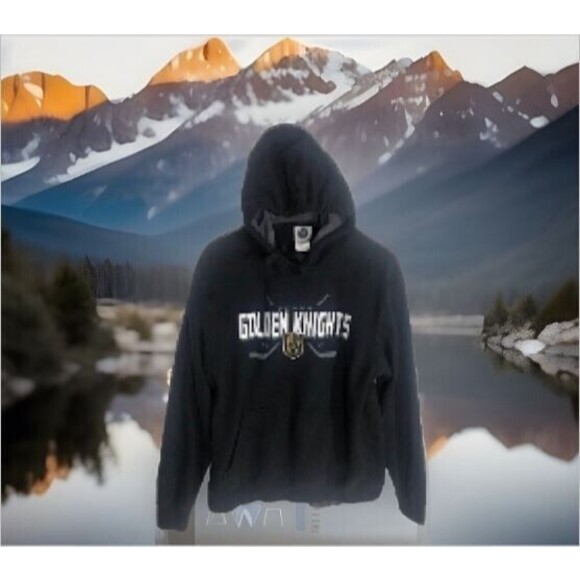 Vegas Golden Knights NHLChampions-Black Hooded Pullover Sweatshirt  Men's  Large - Picture 1 of 11